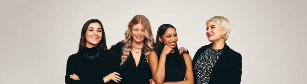 Mentorship programme with happy group of women